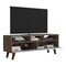 Tuhome Oslo Tv Stand for TV's up 51 in. Two Drawers, Four Legs, Three Open Shelves, Dark Brown/White RBB7963 - alternate 2